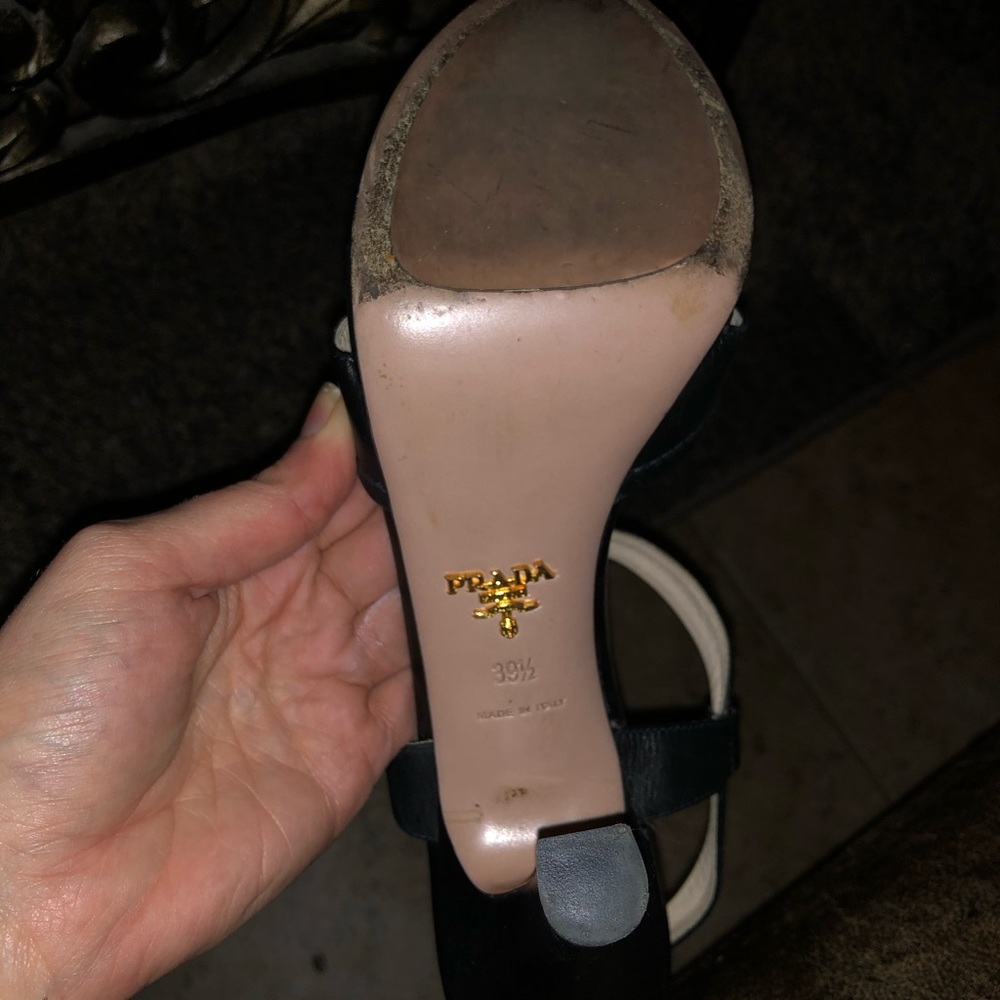 Black Prada open toe dress sandals - Picture 6 of 6